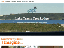 Tablet Screenshot of laketravistreelodge.com